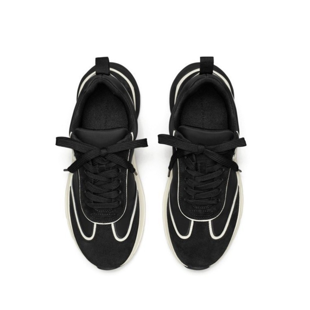 Tory Burch Two-Tone Trainer Shoes With Suede - NWT - Picture 2 of 4